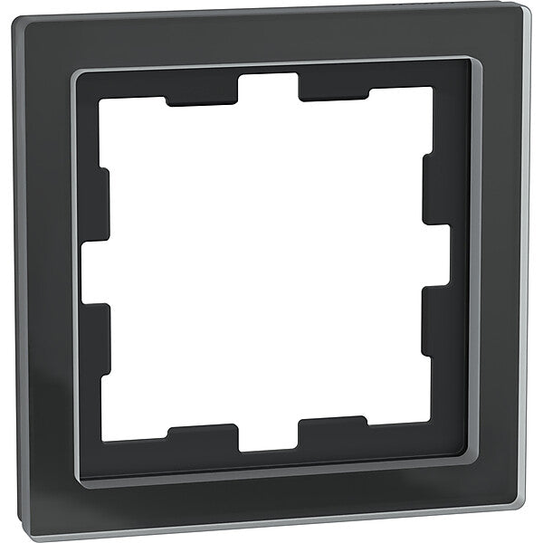 Merten Rahmen 1f.onyxsw D-Life Glas MEG4010-6503